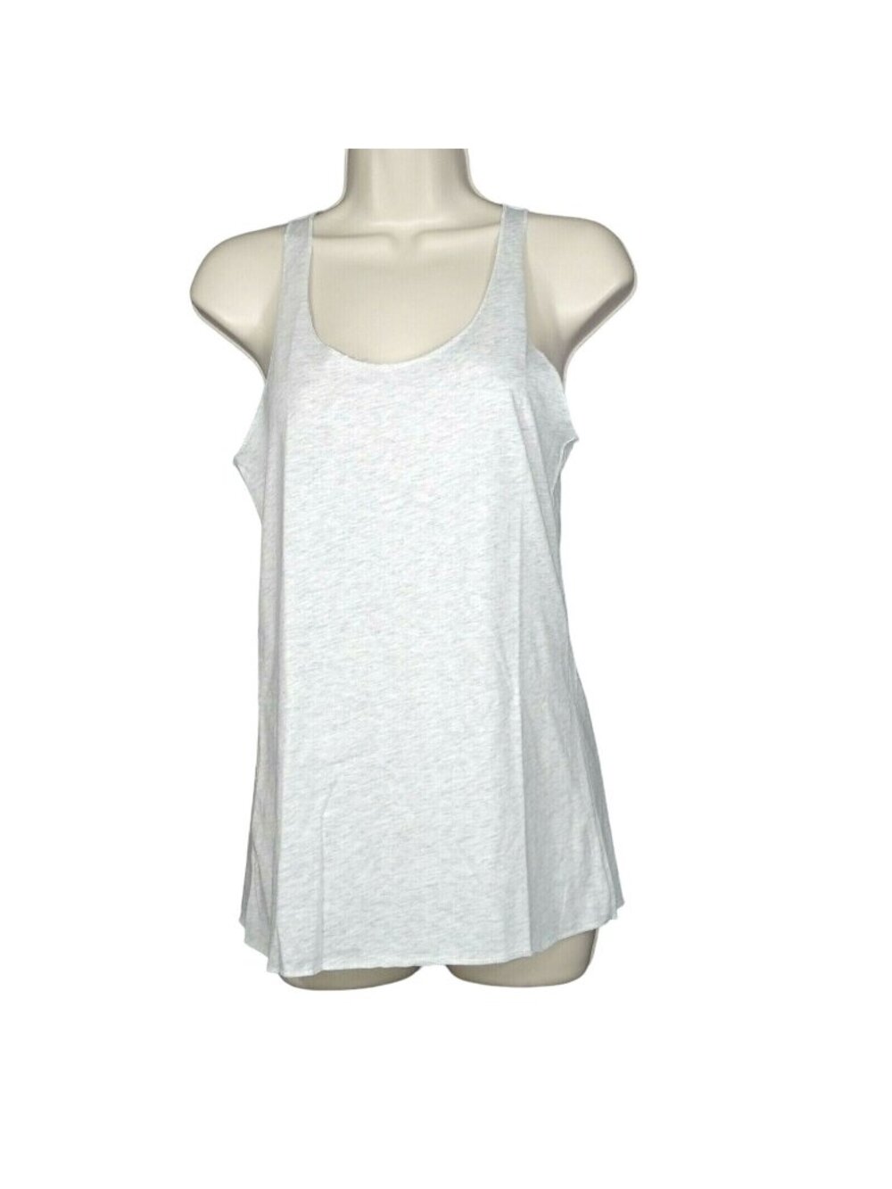 Clementine Racerback Tank Top Tshirt Women Size S Heather Gray Sleeveless Summer